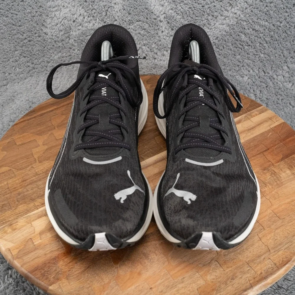 Size 11 - Puma Deviate Nitro 2 Black White Running Shoe